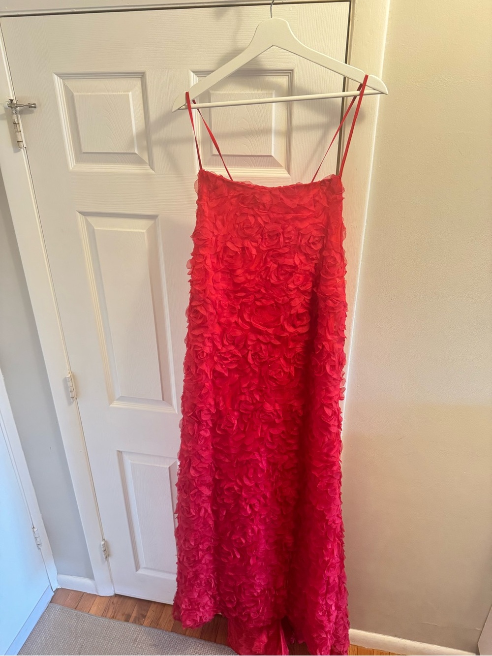 Eloquii 3D Red Floral Appliqué Maxi Dress - Picture 8 of 9